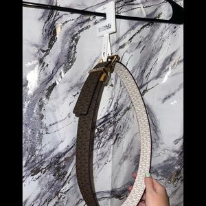 Micheal Kors brown/white belt